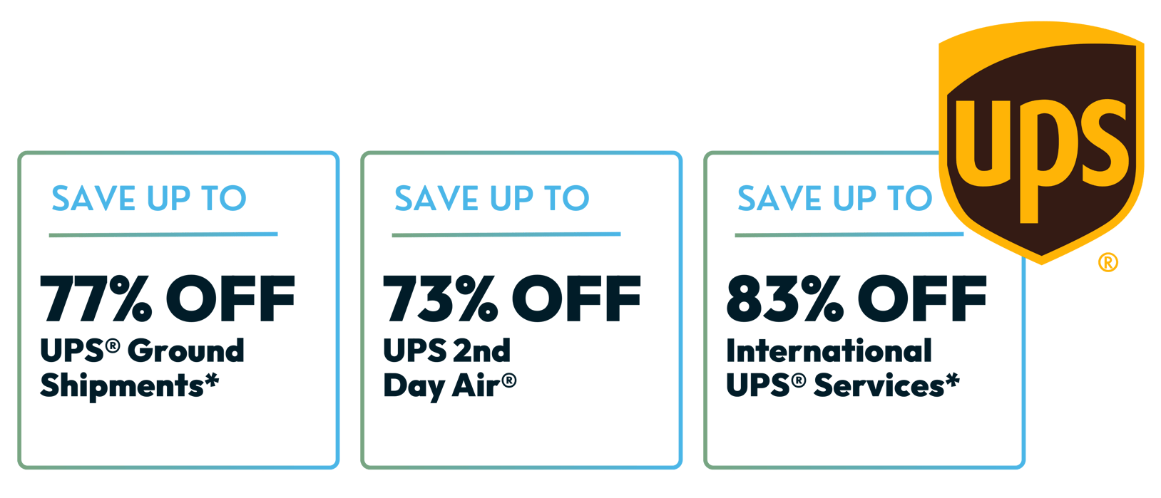 Discounted UPS® rates on DesktopShipper